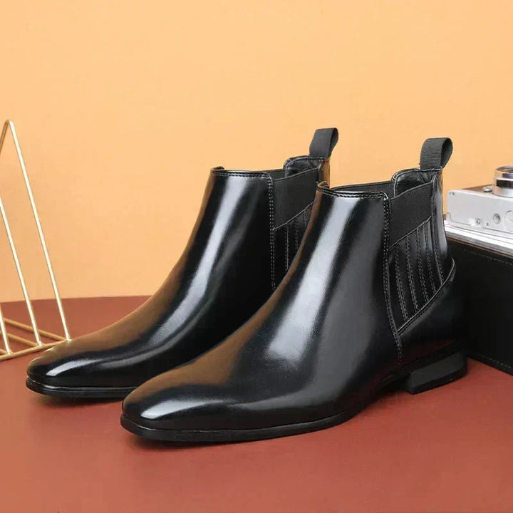 Cataleya | Sleek Pointed-Toe Chelsea Ankle Boots