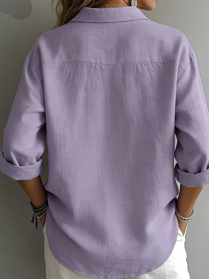 Bailey | Effortless Style Relaxed Collared Blouse