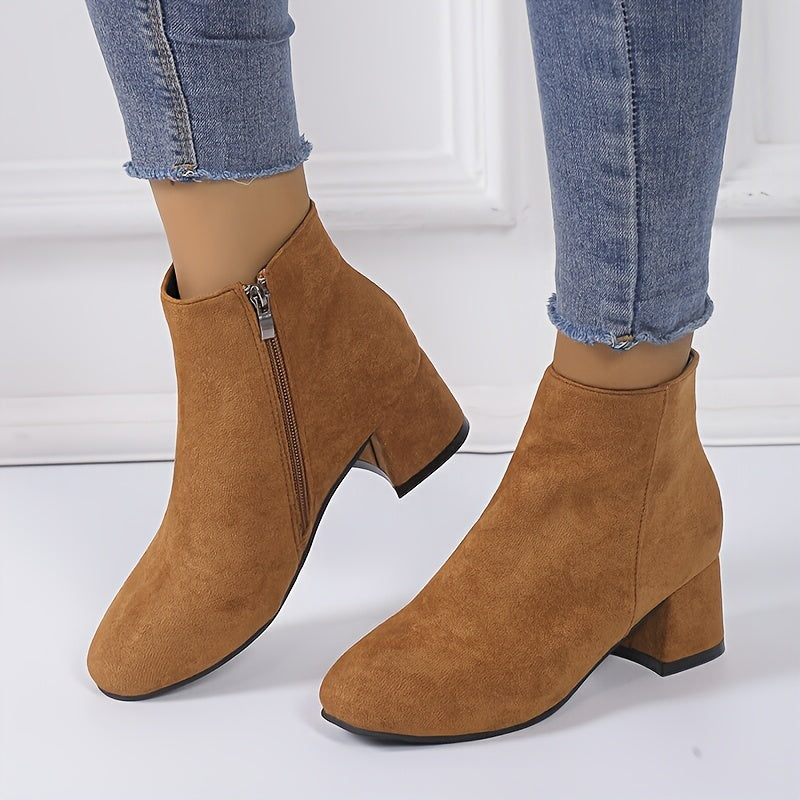 Eliana | Elegant Suede-Finish Chelsea Ankle Boots