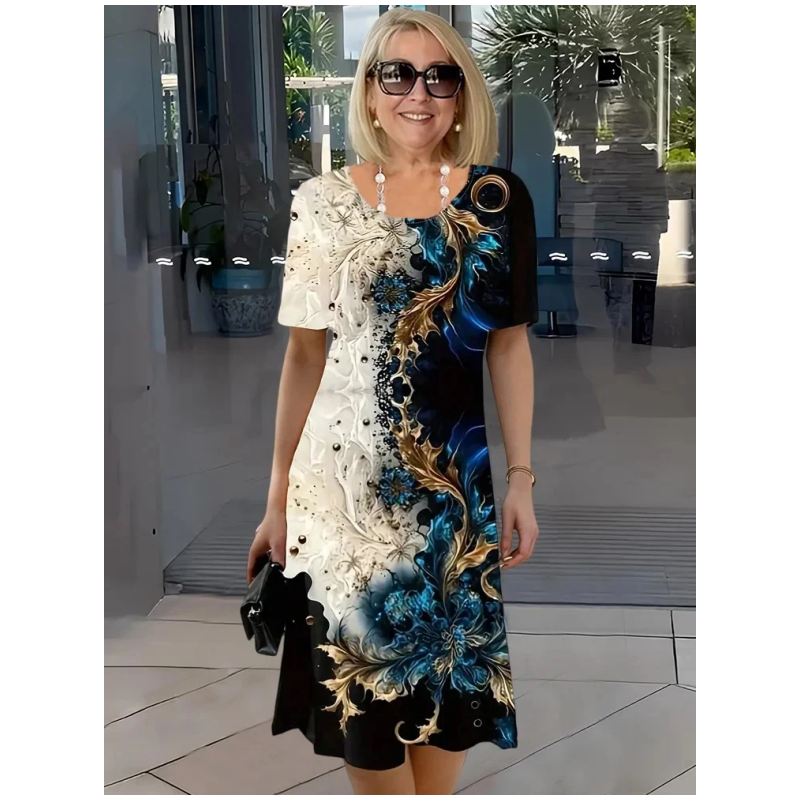 ELIA – BREEZY 3D FLORAL DRESS