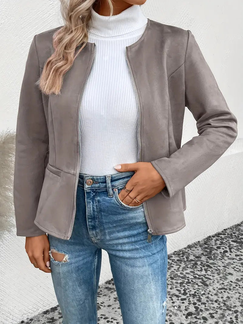 Thalia – Roksana Jacket With Zipper