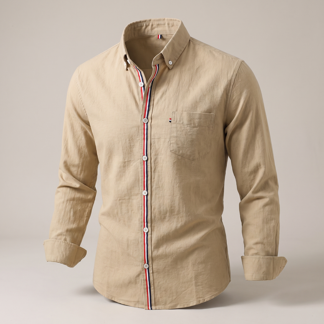 Caleb | Lightweight & Breathable Design Linen Shirt