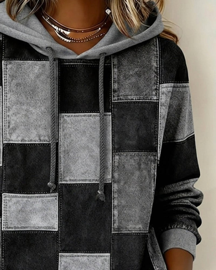 Lydia | Cozy And Artistic Patchwork Hoodie
