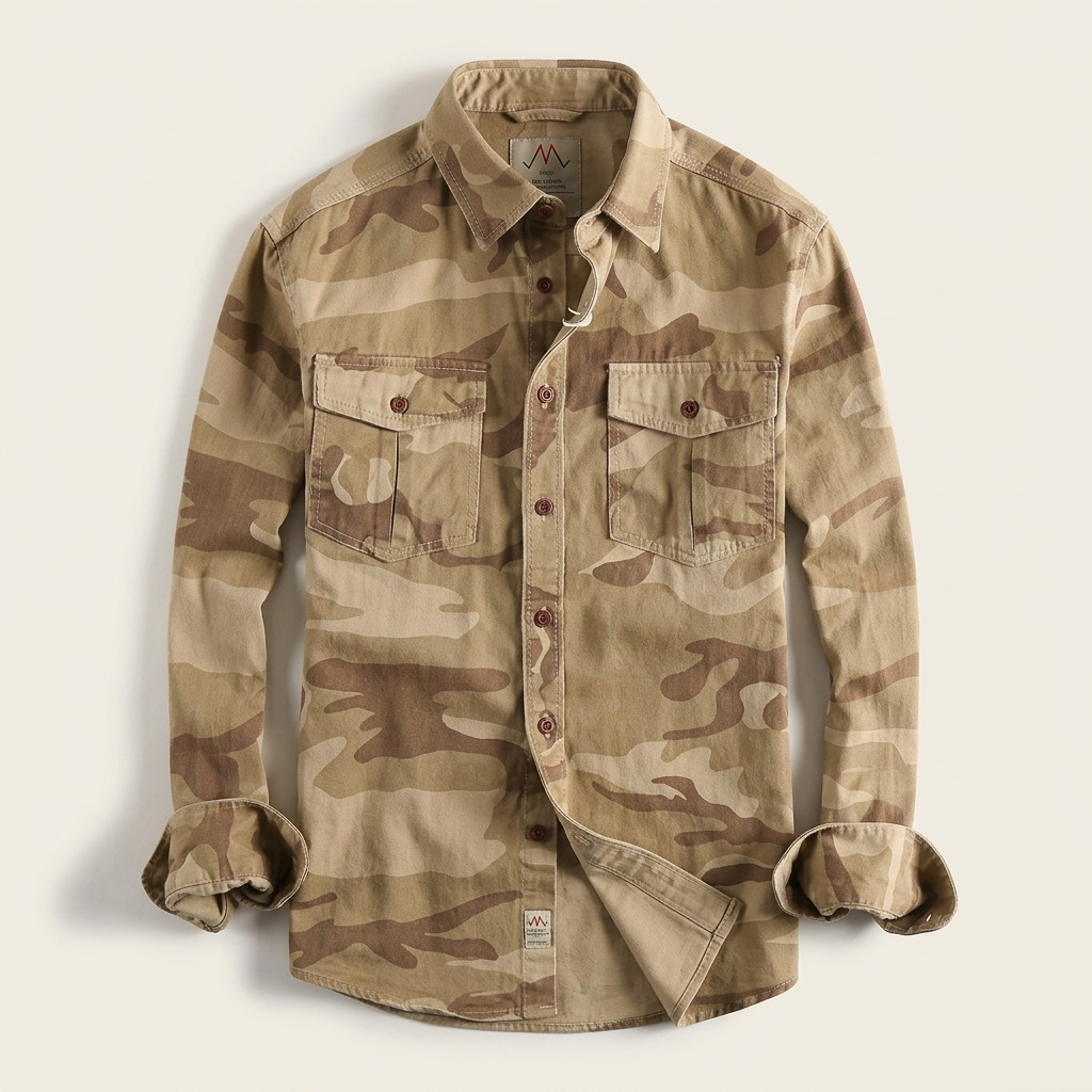 Rayan | Rugged Casual Style Utility Button-Up Shirt