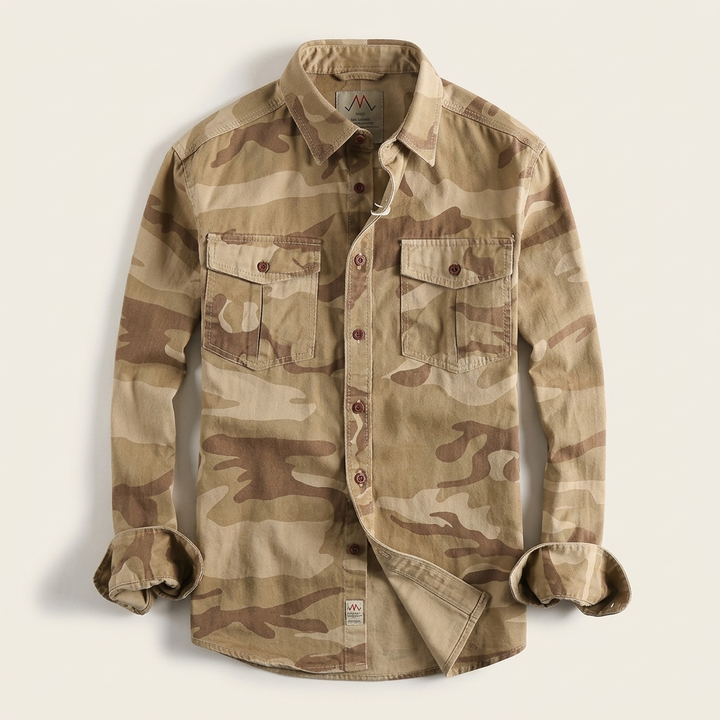 Rayan | Rugged Casual Style Utility Button-Up Shirt