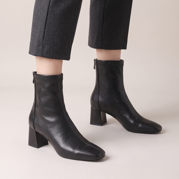 Jessica | Elegant Ankle Style Leather Boots