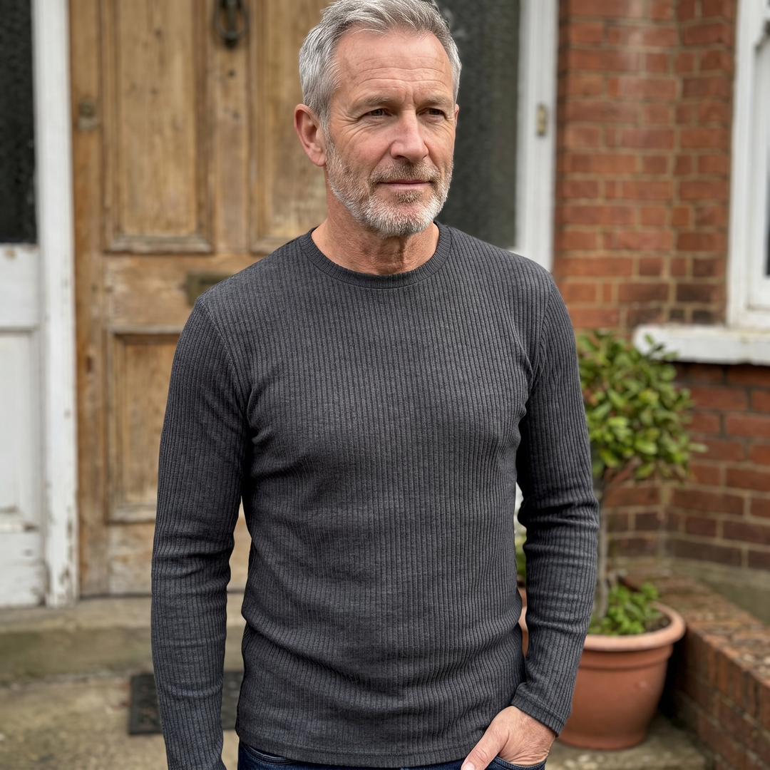 Thomas | Modern Ribbed Style Knit Sweater