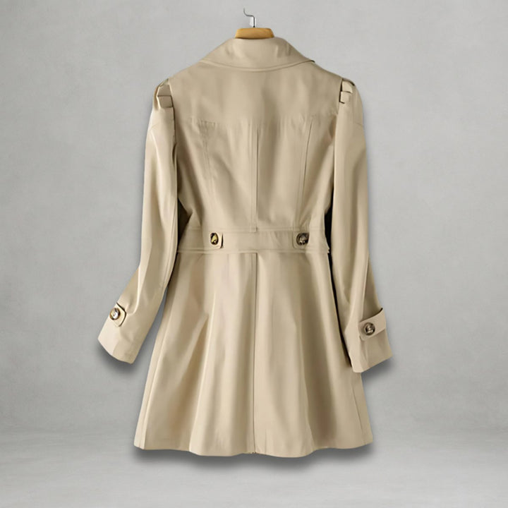 Seren | Women's Elegant Single-Breasted Cotton-Nylon Trench Coat