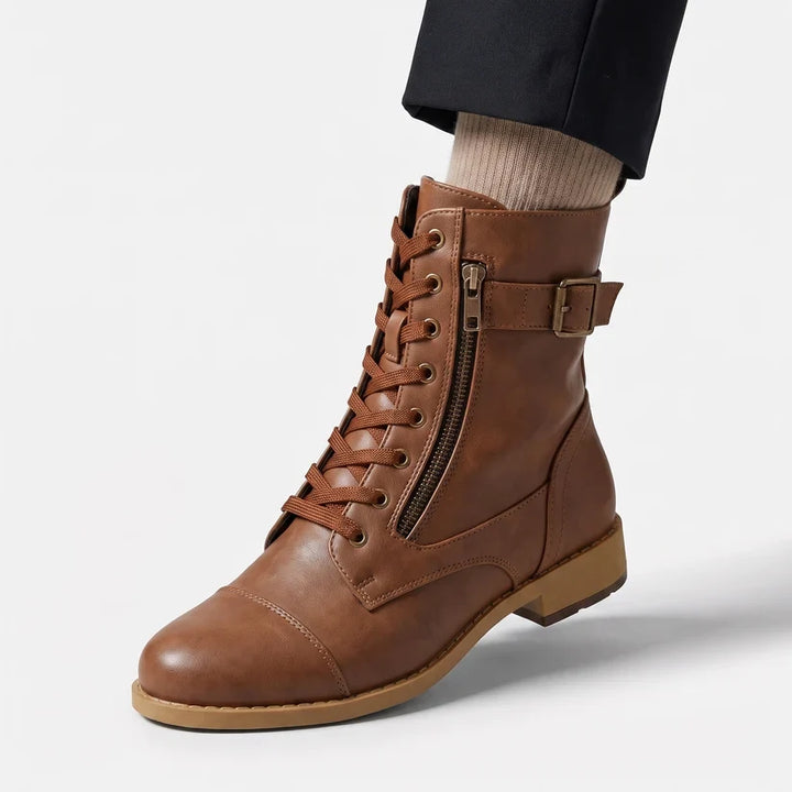 Isabela | Functional Elegance Leather Ankle Boots