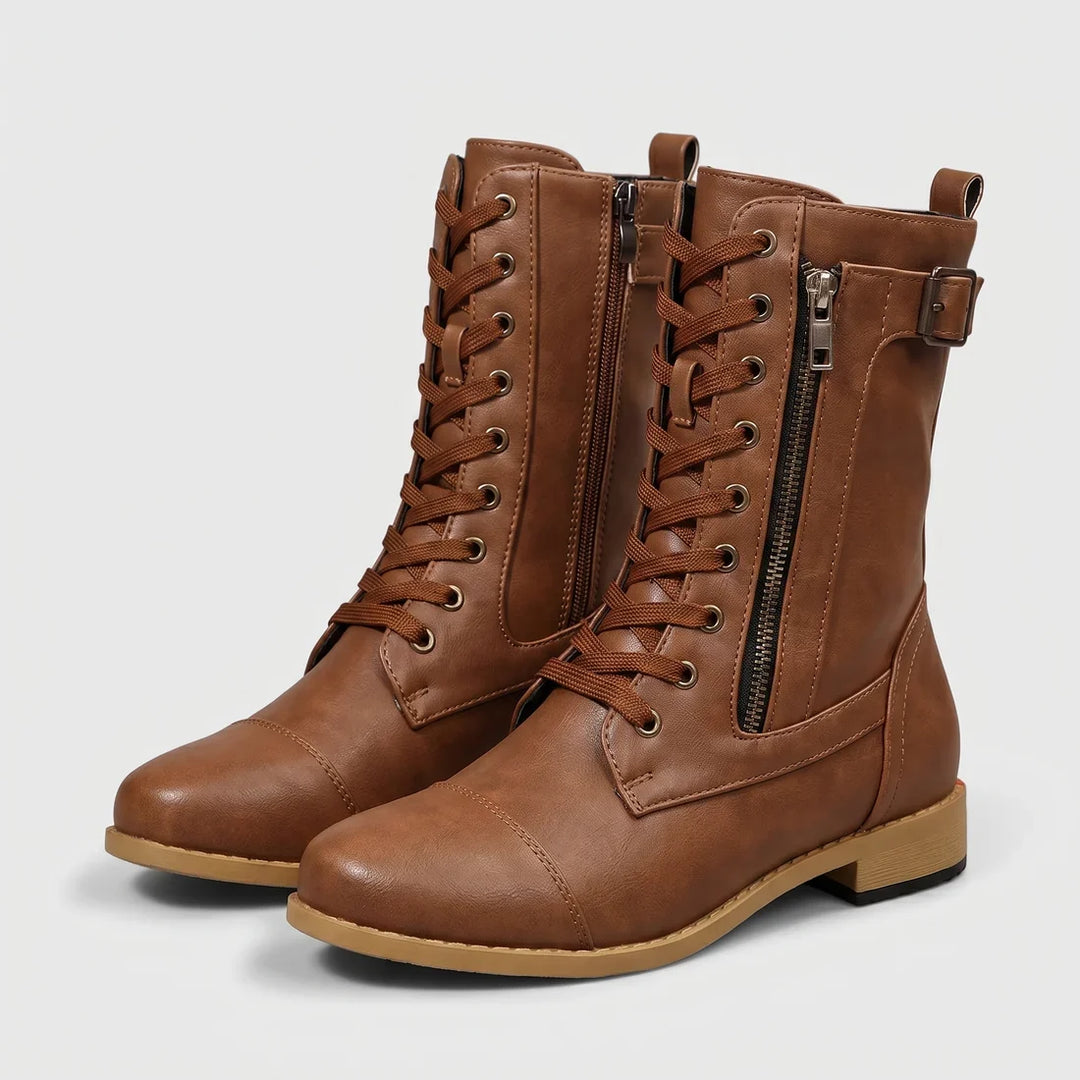 Isabela | Functional Elegance Leather Ankle Boots