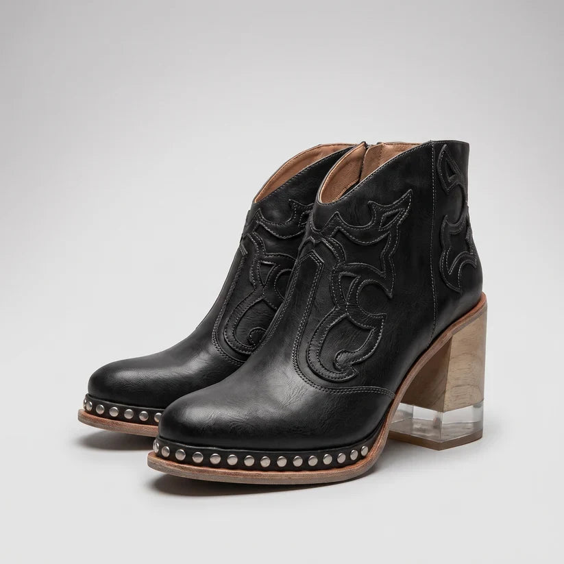 Melina | Stylish Casual Ankle Boots with High Heels