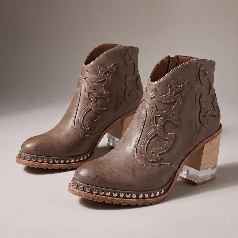 Melina | Stylish Casual Ankle Boots with High Heels
