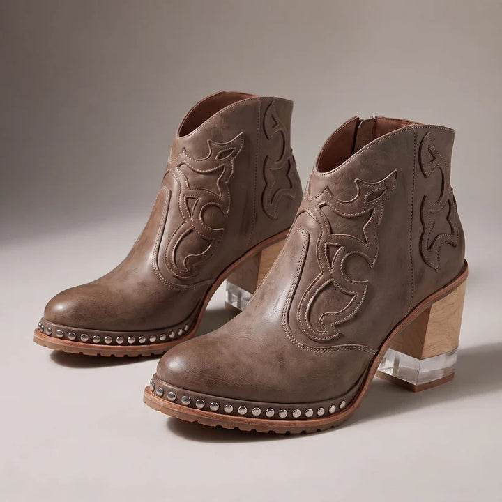 Melina | Stylish Casual Ankle Boots with High Heels