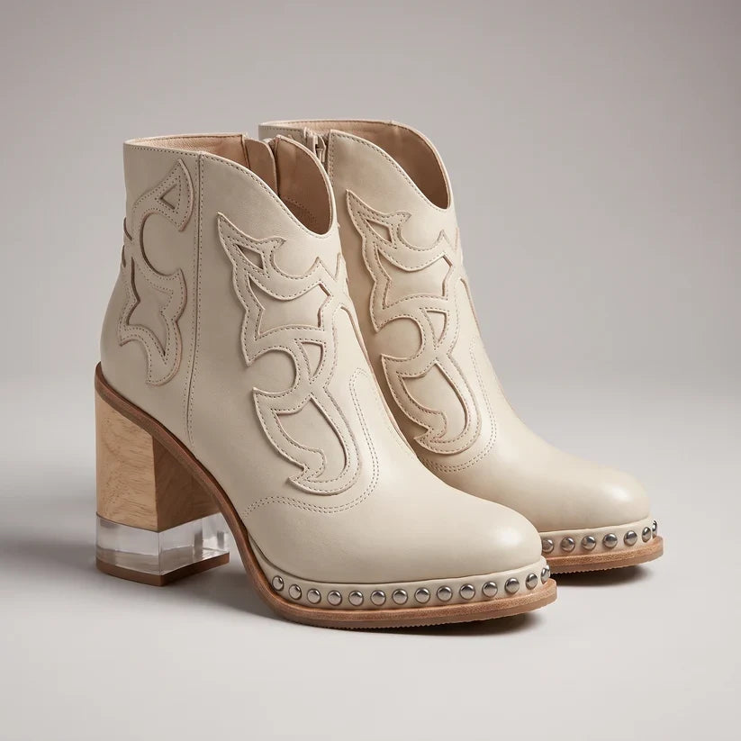Melina | Stylish Casual Ankle Boots with High Heels
