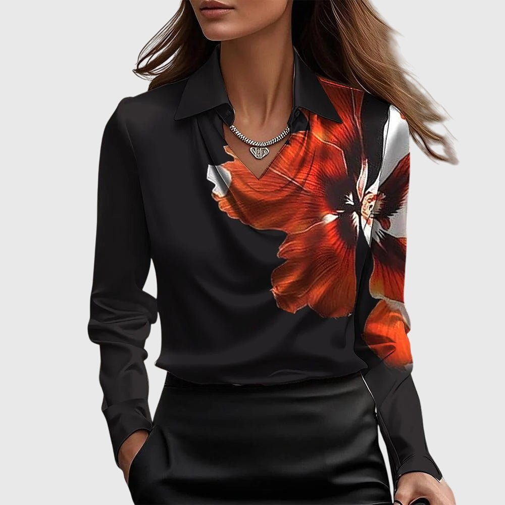ARIANE - LUXURIOUS SATIN BLOUSE