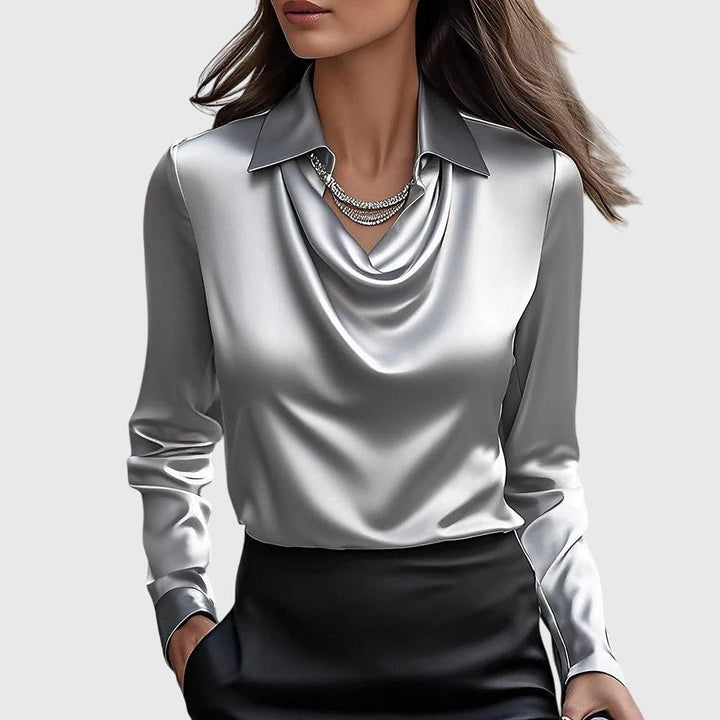 ARIANE - LUXURIOUS SATIN BLOUSE