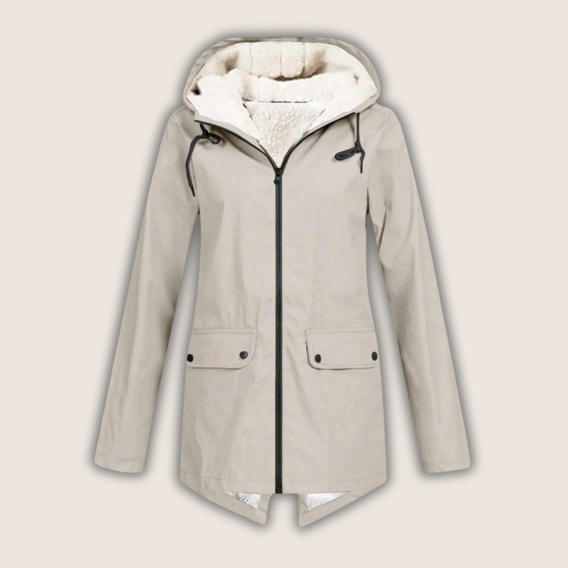Liora | Waterproof Rain Jacket with Adjustable Hood
