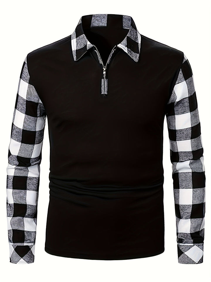 Adrian | Refined Half-Zip Contrast Lumberjack