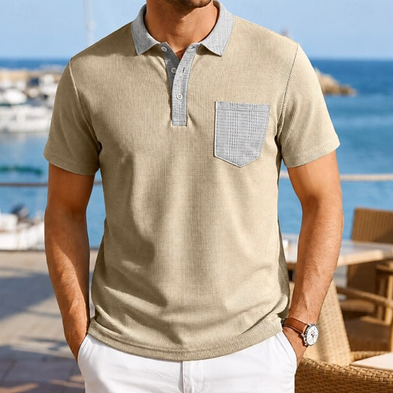 Alexander | Refined Contrast Pocket Polo Shirt
