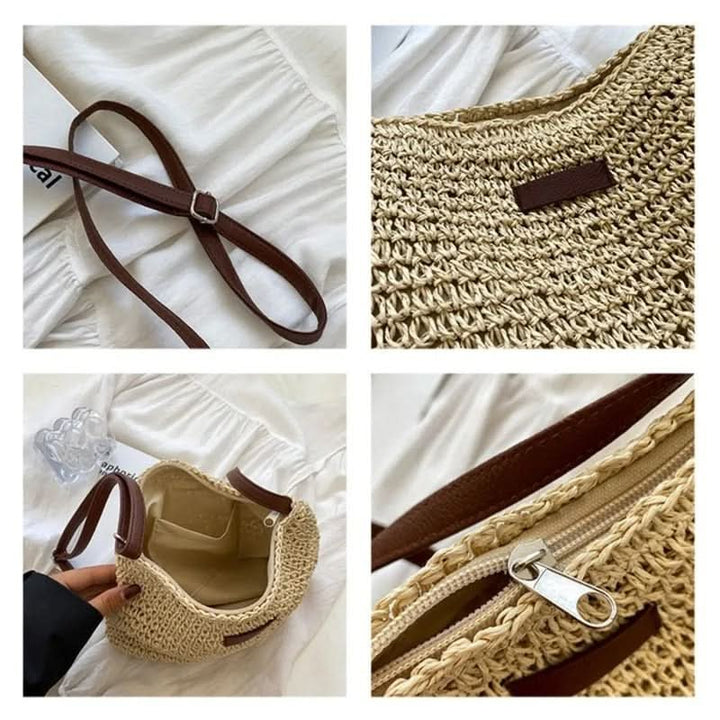 Sophie | Handwoven Interior Straw Tote Bag