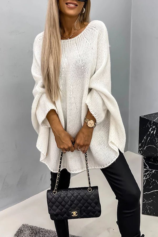 Elodie | Women's Cable Knit Round Neck Sweater