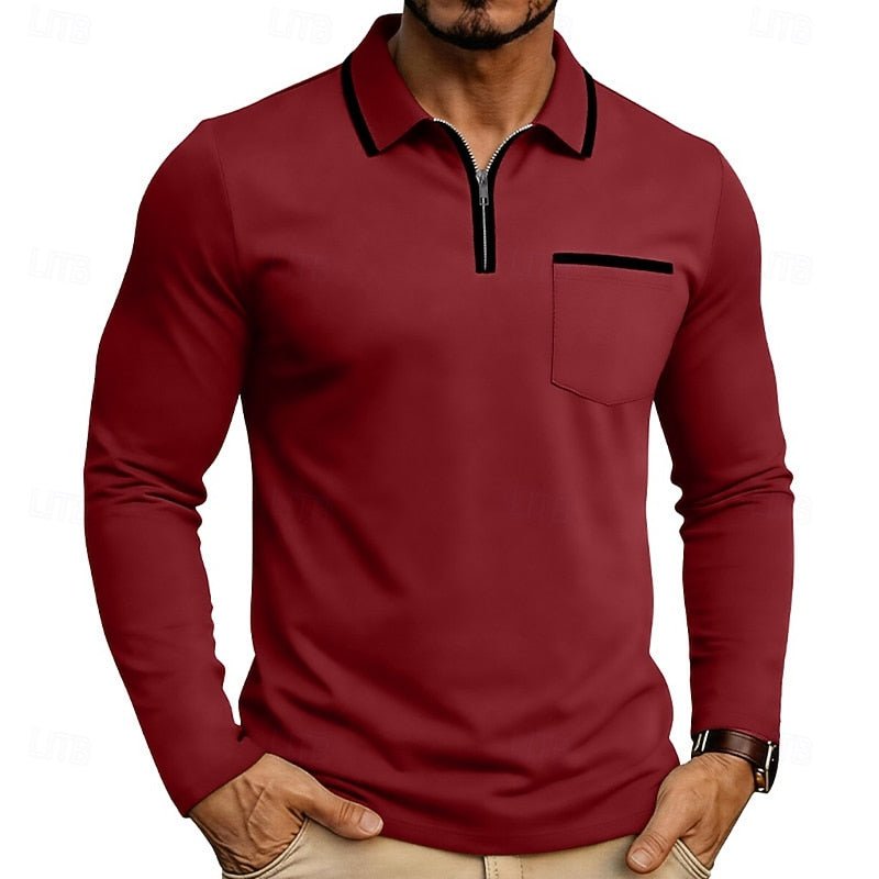 Zion | Refined Quarter-Zip Polo Shirt