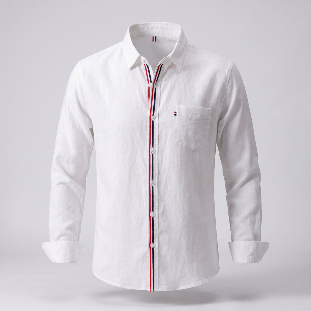 Caleb | Lightweight & Breathable Design Linen Shirt