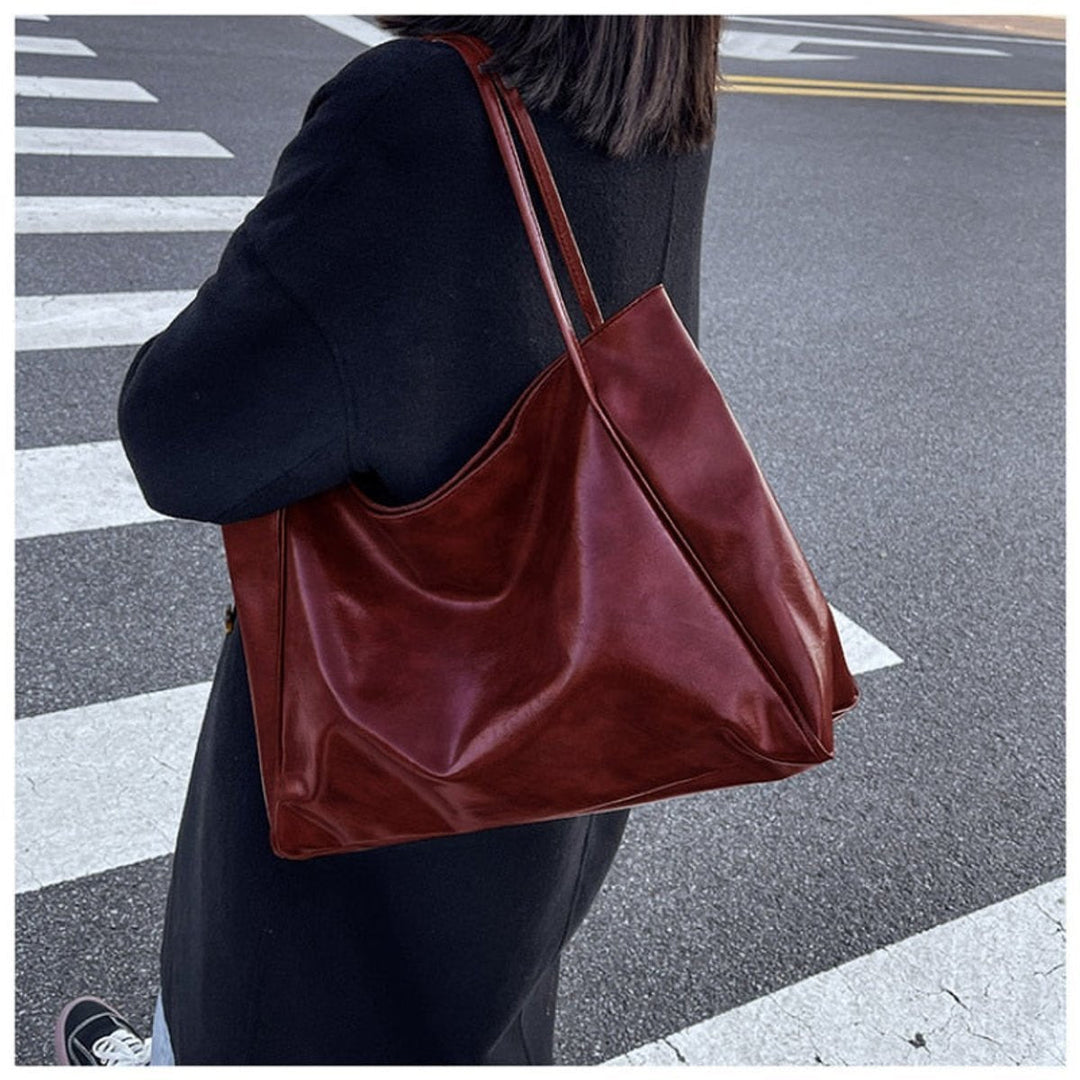 Nova | Spacious PU Leather Tote Bag