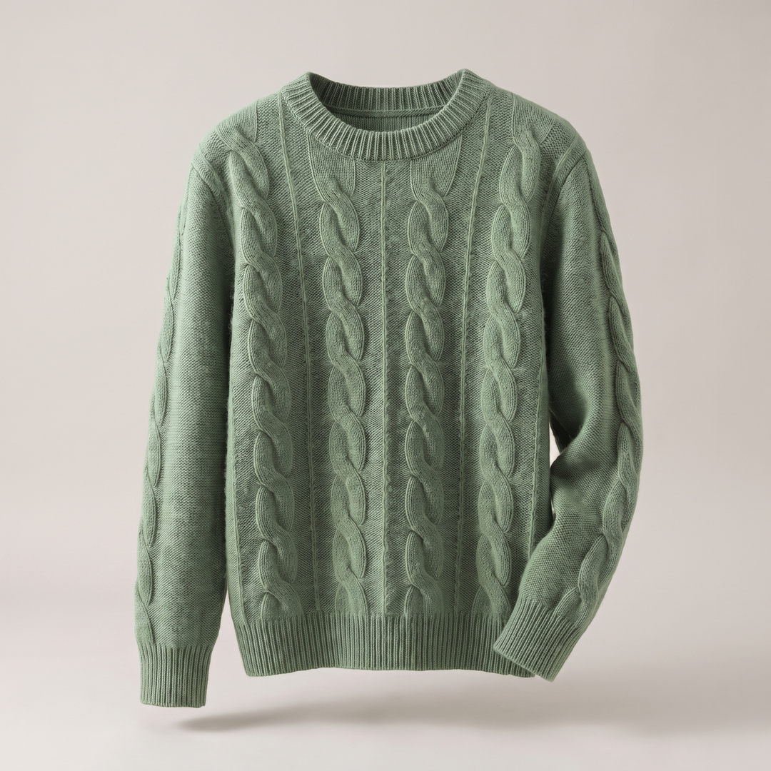 Eloise | Comfortable Cable Style Knit Sweater