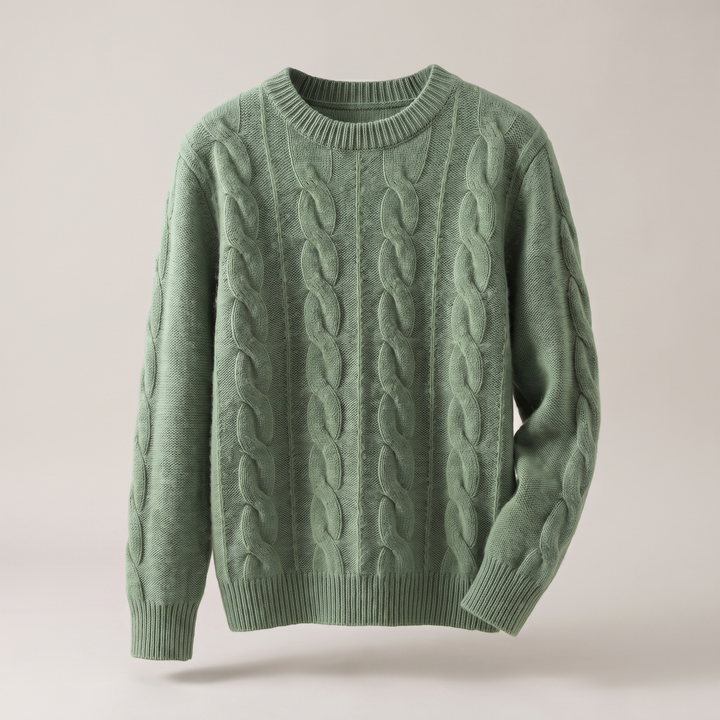 Eloise | Comfortable Cable Style Knit Sweater