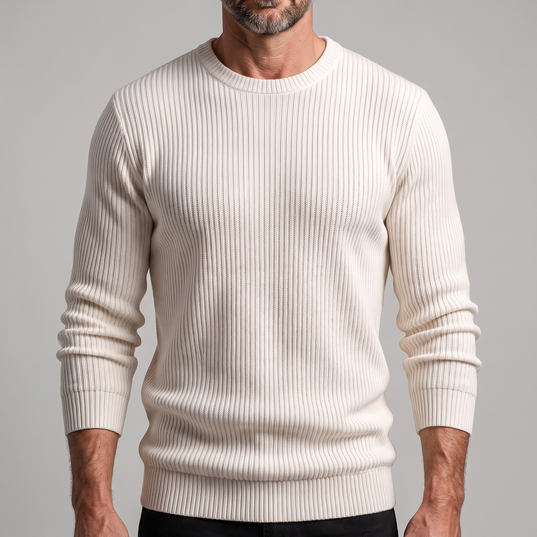 Thomas | Modern Ribbed Style Knit Sweater