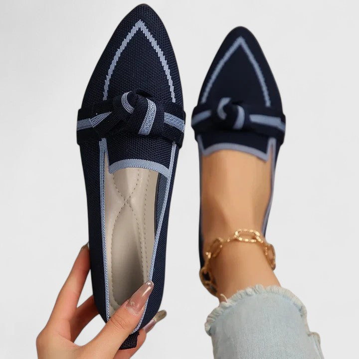 Adeline | Women's Pointed-Toe Knot Loafers