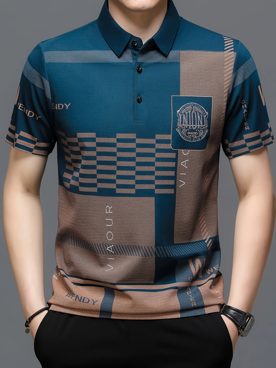 Marcus | Modern Colorblock Tailored Polo Shirt