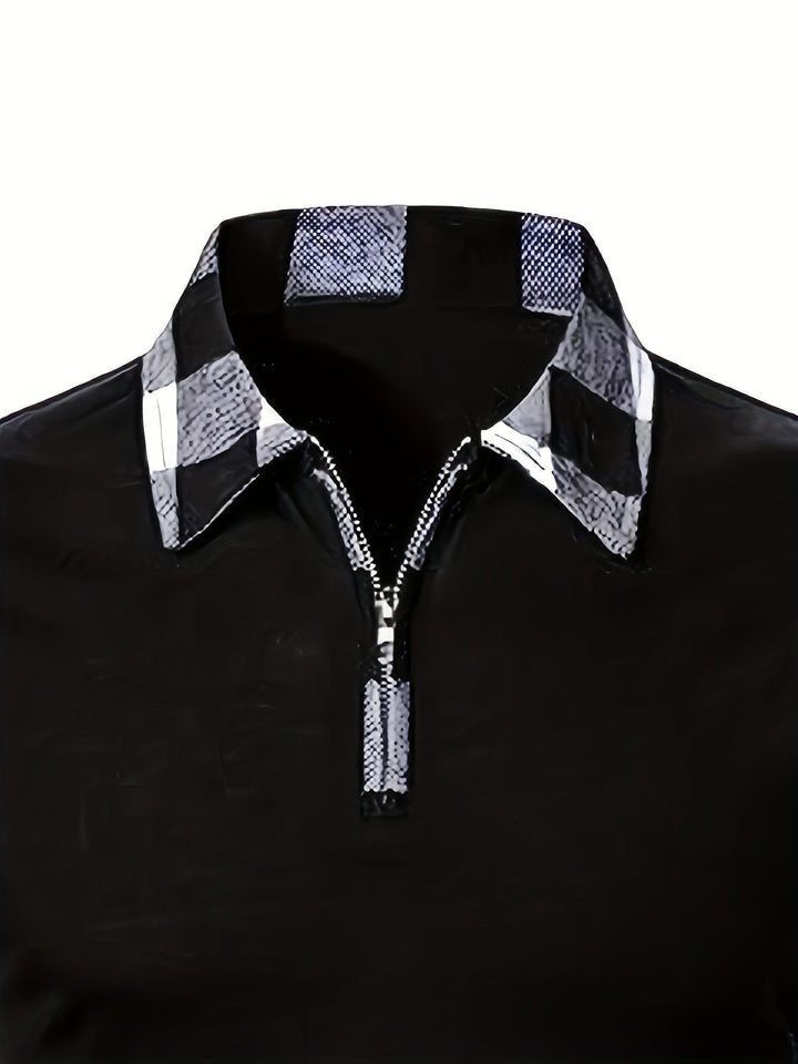 Adrian | Refined Half-Zip Contrast Lumberjack