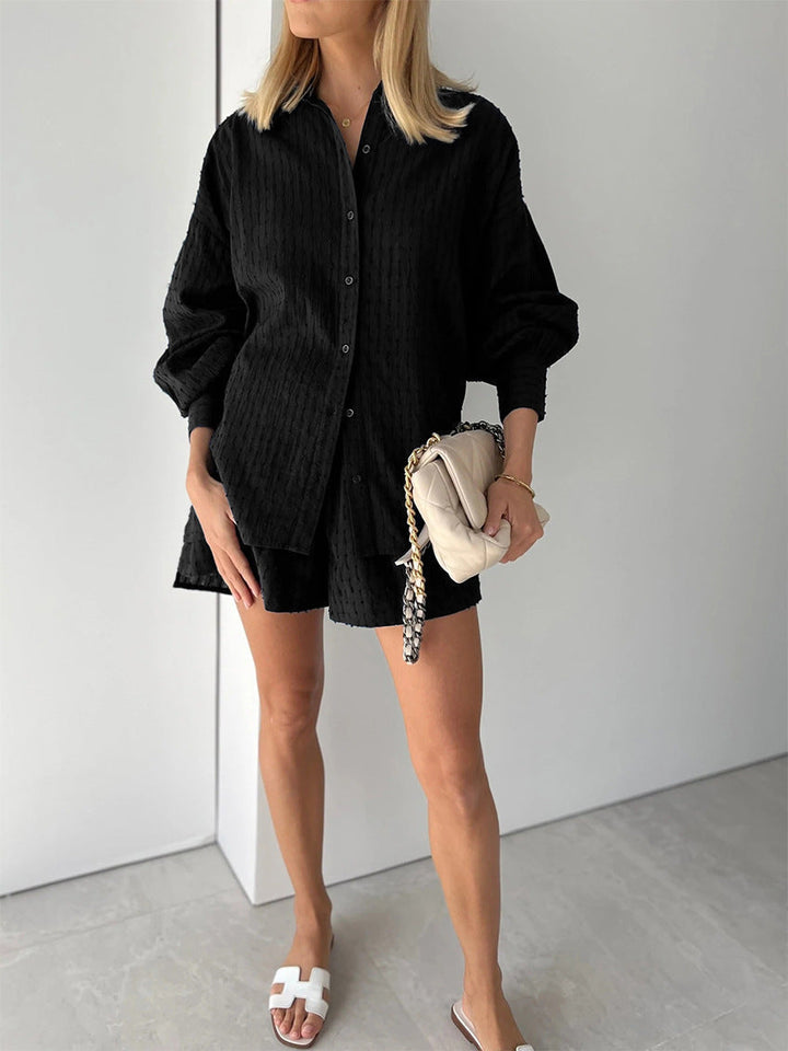 Elizabeth - Breezy Shirt And Shorts Set