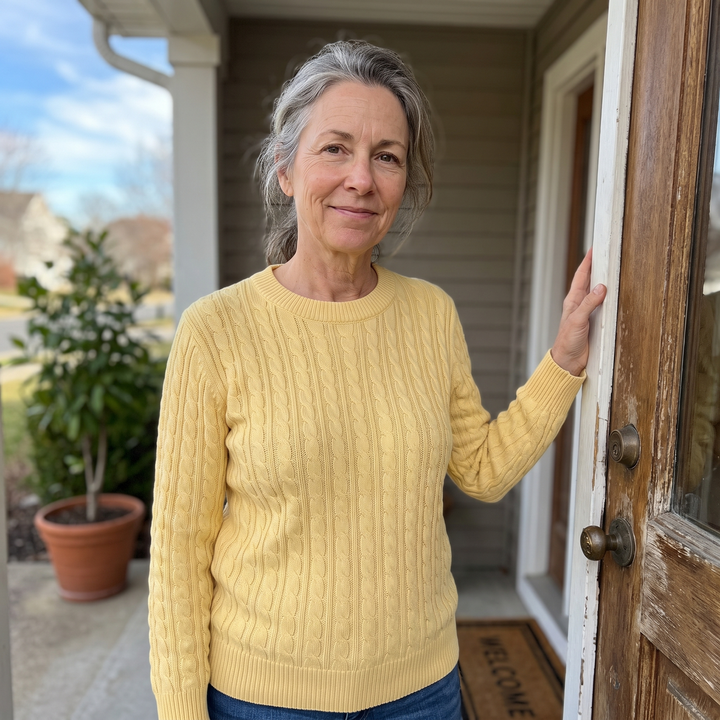Nova | Classic Cable Design Knit Sweater