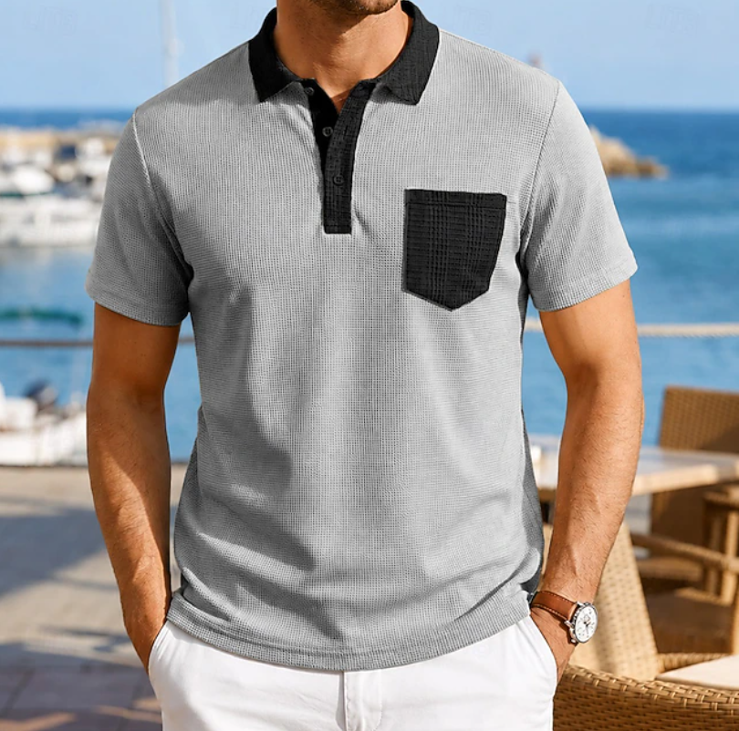 Alexander | Refined Contrast Pocket Polo Shirt