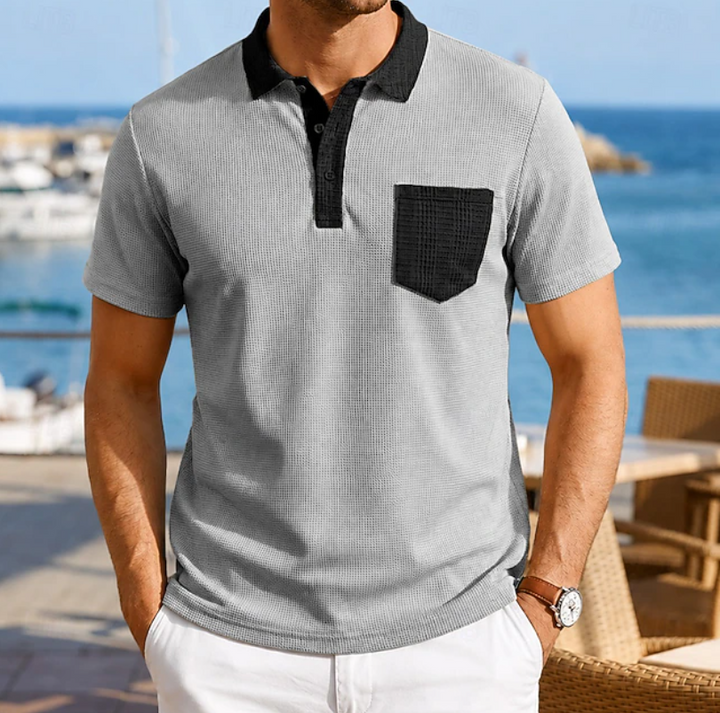 Alexander | Refined Contrast Pocket Polo Shirt
