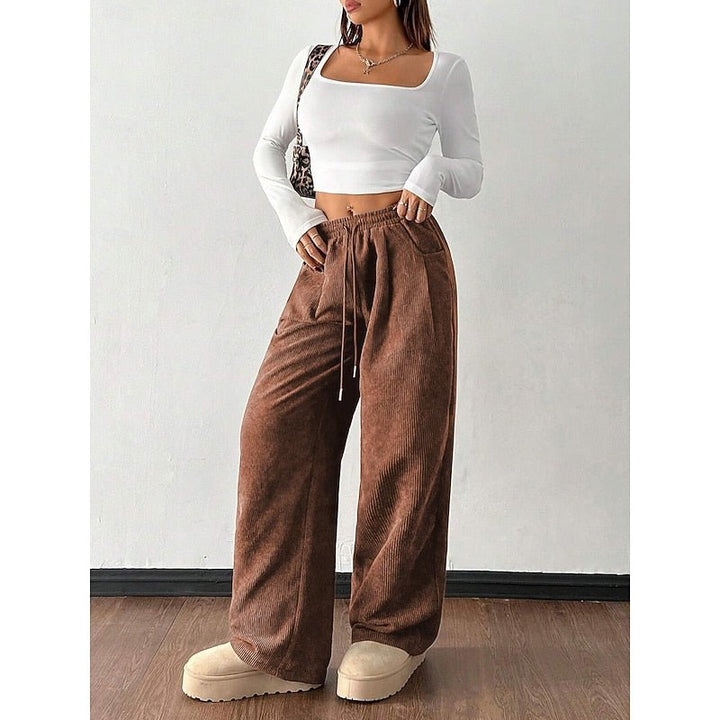 Milana | Elegant High-Waist Wide-Leg Trousers