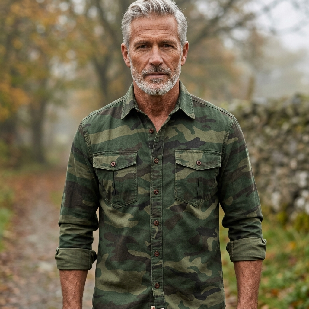 Rayan | Rugged Casual Style Utility Button-Up Shirt