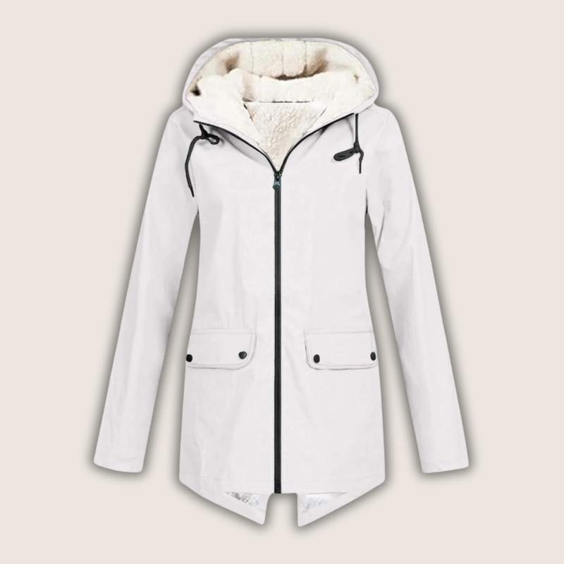 Liora | Waterproof Rain Jacket with Adjustable Hood