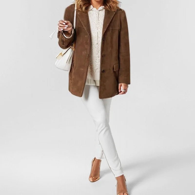 Alice | Urban Loose Fit Style Leather Jacket