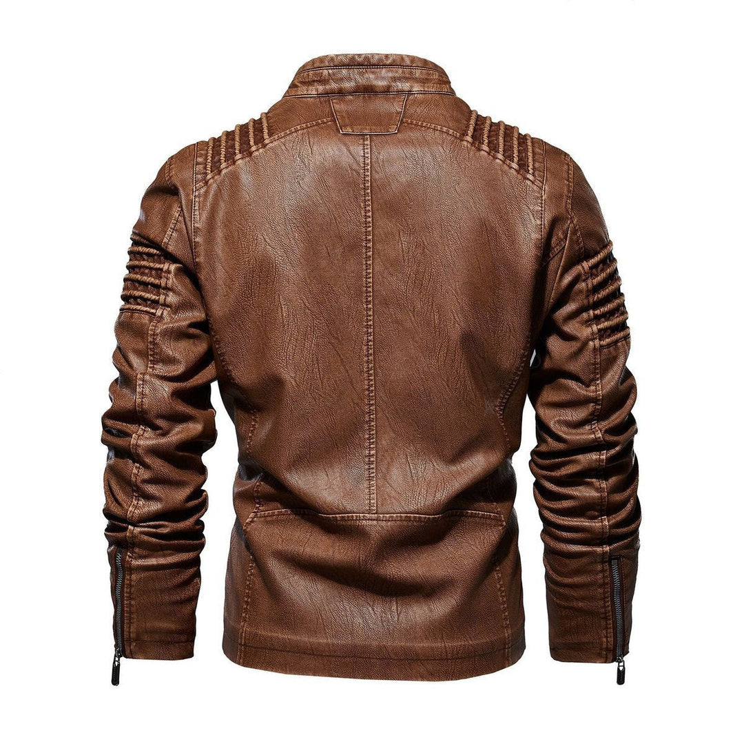 David | Modern And Structured Faux Leather Jacket
