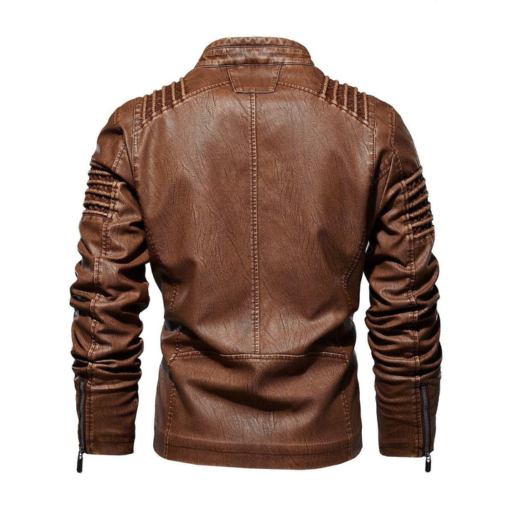 David | Modern And Structured Faux Leather Jacket