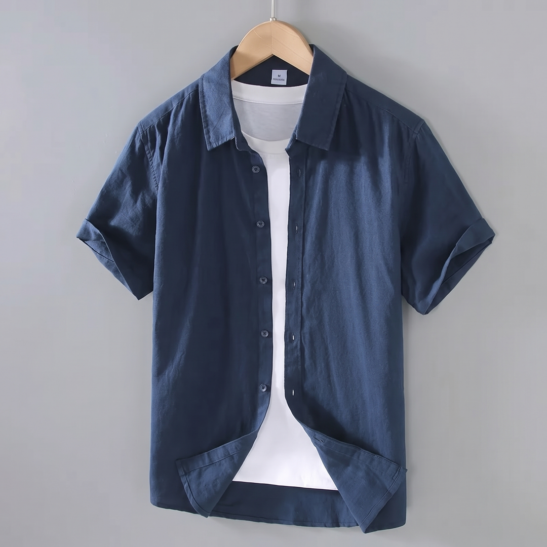 Nathan | Relaxed Fit Breathable Cotton Shirt