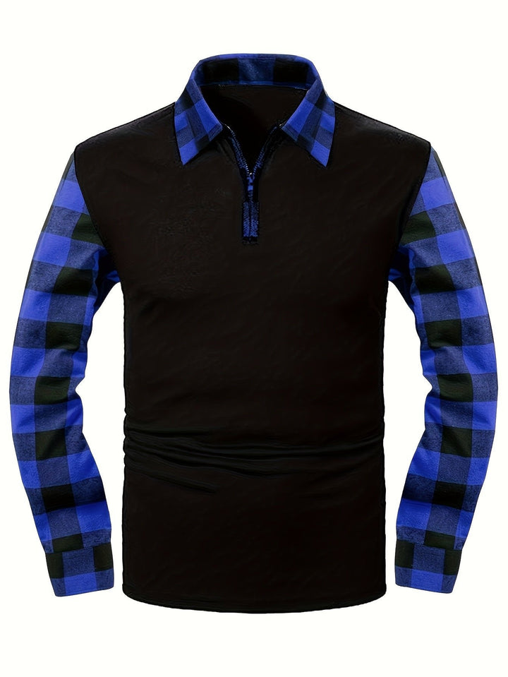 Adrian | Refined Half-Zip Contrast Lumberjack