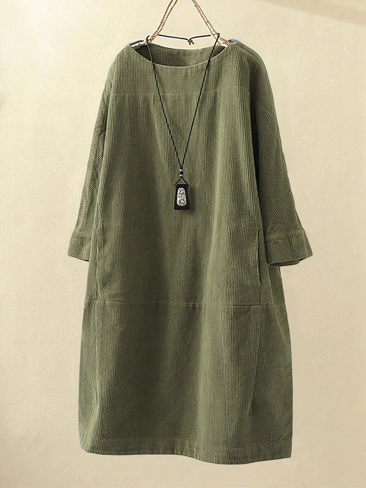 FAEZIRA – CORDUROY TUNIC DRESS