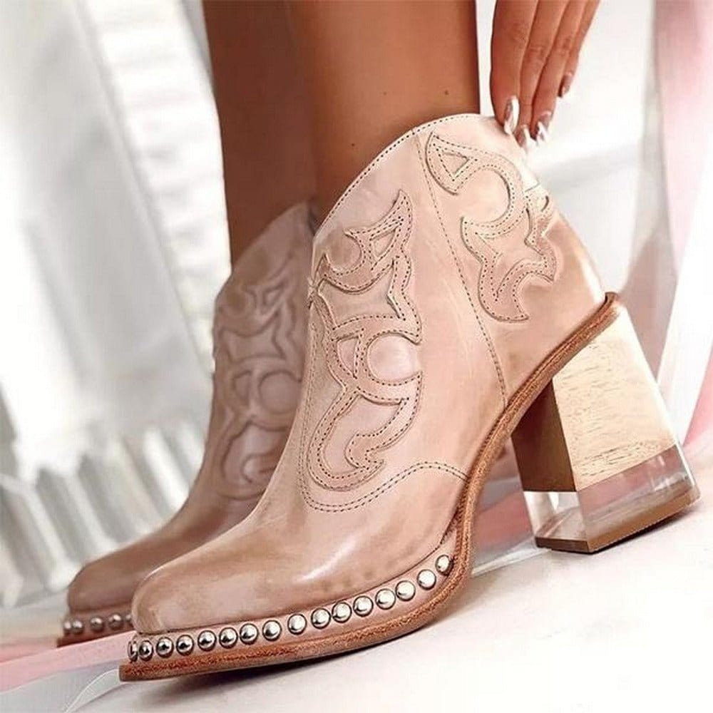 PAISLEE – WESTERN-STYLE JERSEY ANKLE BOOT