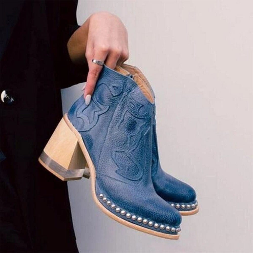 PAISLEE – WESTERN-STYLE JERSEY ANKLE BOOT