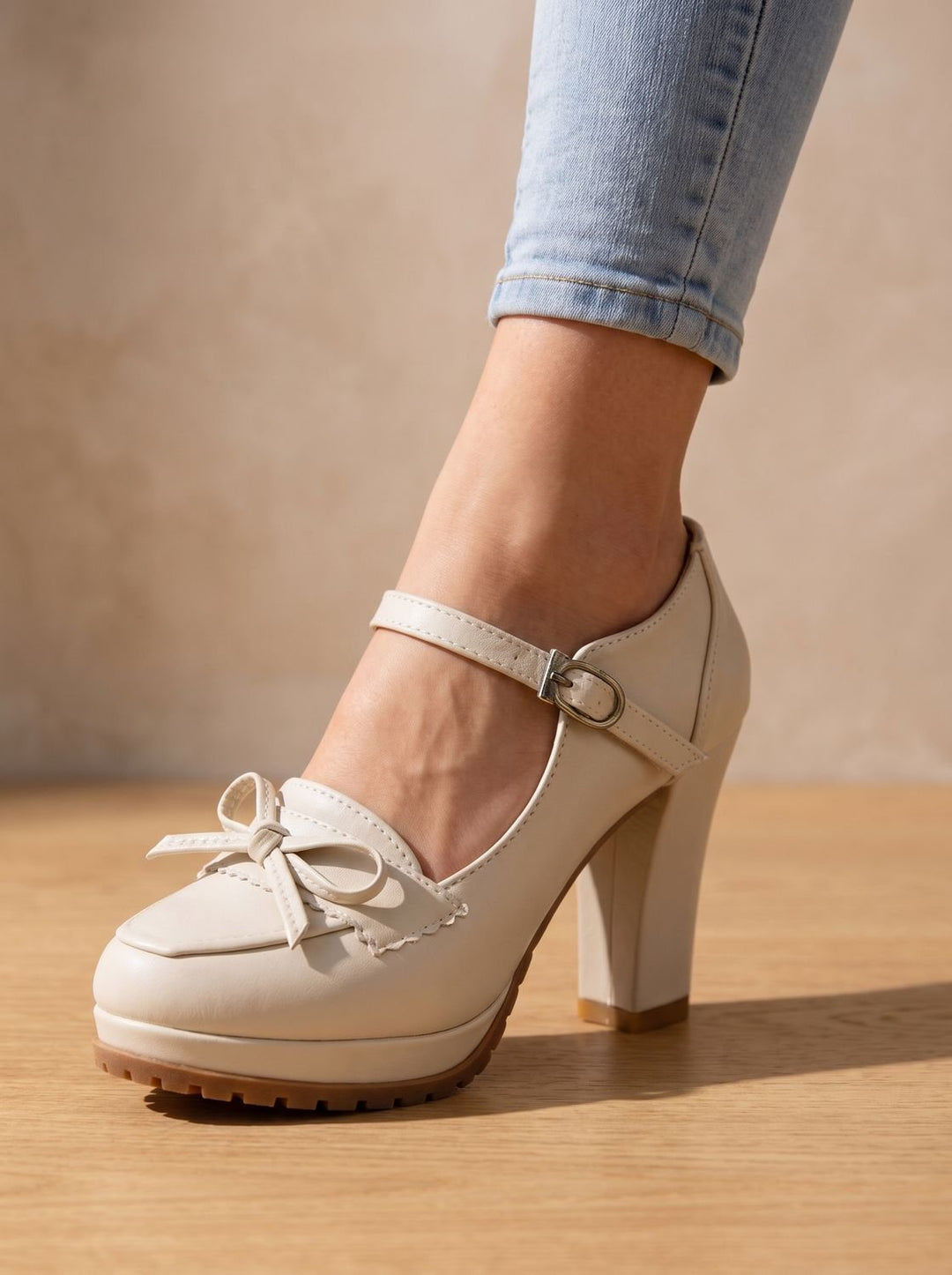 Leslie | Mary Jane Style Block Heel Sandals